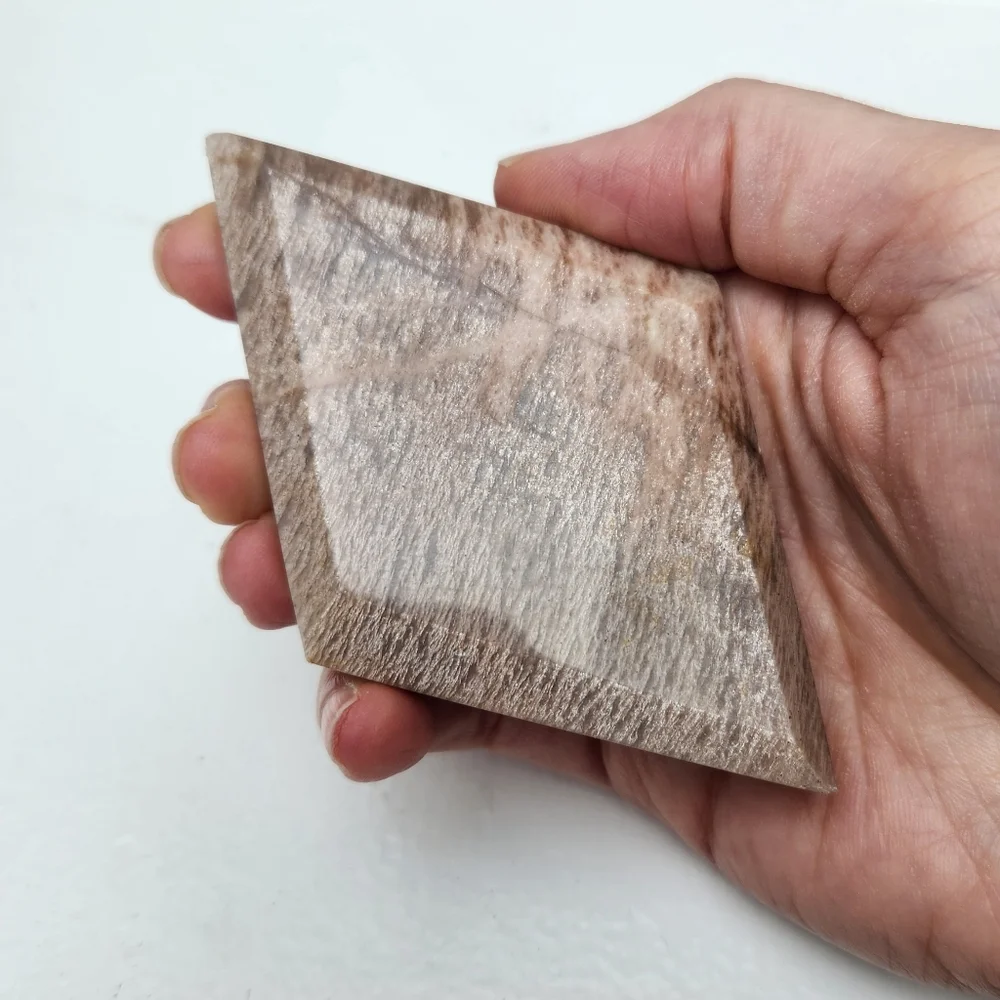 RARE pink amazonite diamond carving with silver stand - crystals gemstone rock - Picture 9 of 12